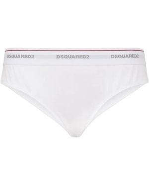 DSquared² ロゴウエスト ブリーフ - ホワイト