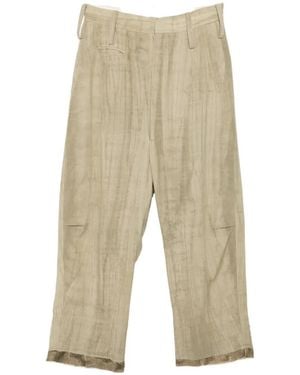 CHIAHUNG SU Pantalones De Vestir Tejidos A Mano - Neutro