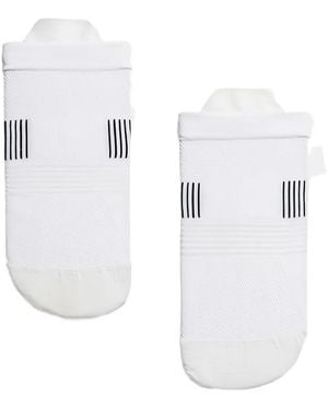 On Shoes Ultralight Low Stripe Socks - White