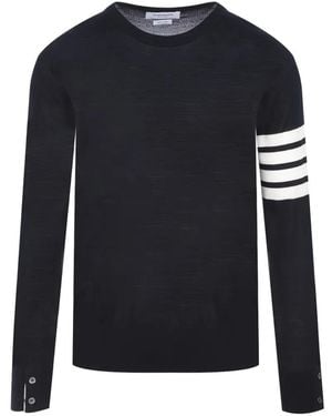 Thom Browne 4-Bar Merino Sweater - Blue