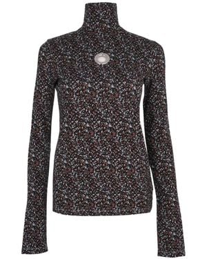 Rabanne Long-Sleeved Top - Black