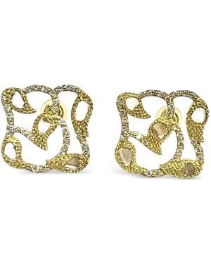 Coomi 20K Diamond Vitality Stud Earrings - Metallic