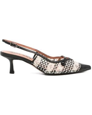 Bibi Lou Xaia Floral Pumps - White