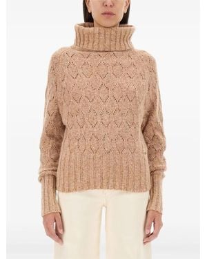 Kiton Turtleneck Sweater - Natural