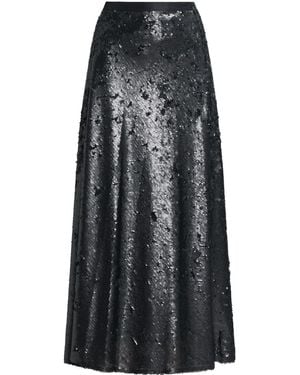 MEHTAP ELAIDI Sequinned Maxi Skirt - Black