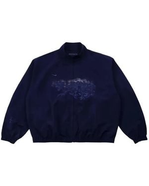 Nike X Travis Scott X Fragment Cactus Jack Windbreaker Jacket - Blue