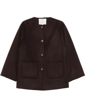 Yerse Fringe-Trimmed Fitted Jacket - Black