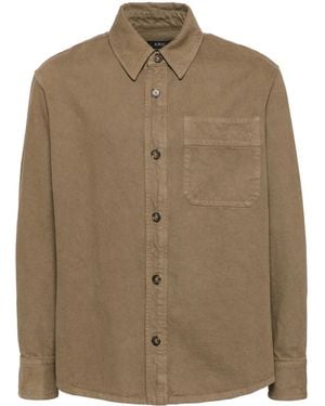 A.P.C. Basile Brodee Overshirt - Brown