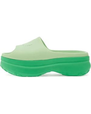 adidas Sandalias con plataforma y logo - Verde