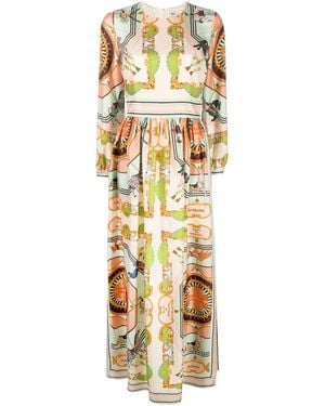 Tory Burch Dresses Orange - Metallic