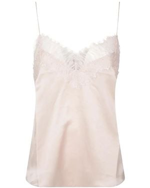 IRO Lace V-Neck Blouse - Pink