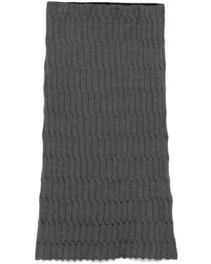 Nude 3D-Knit Skirt - Grey