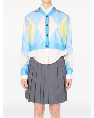 Kolor Button-Fastening Cardigan - Blue