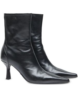 Our Legacy Stiefeletten Aus Leder - Schwarz