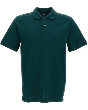 K-Way Amedee Logo-Patch Polo Shirt - Green