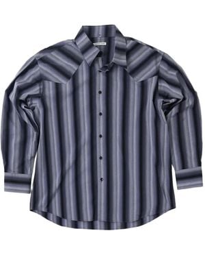 Carter Young Western Business Shirt - Blue