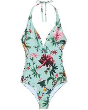 La DoubleJ Costume Da Bagno A Fiori - Verde