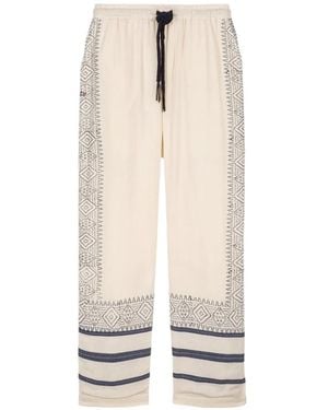 BAZISZT Talilo Drawstring Trousers - White