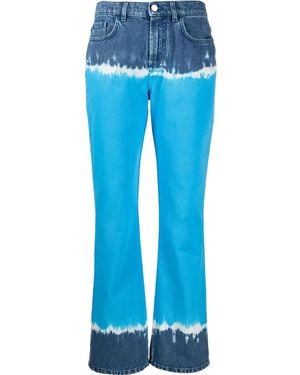 Alberta Ferretti Tie-Dye Flared Jeans - Blue