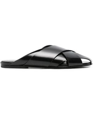 Proenza Schouler Mules Slant À Brides Croisées - Black