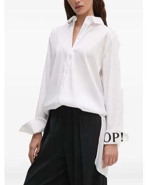 Joop! Logo-Detail Long-Sleeve Shirt - White