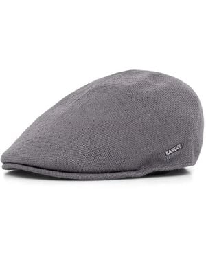 Kangol Bamboo 507 Logo-Embroidered Flat Cap - Gray