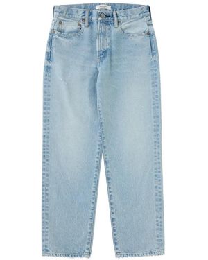 Moussy Jeans Elko Dritti Effetto Vissuto - Blu