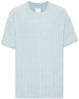 Givenchy パターンジャカード Tシャツ - ブルー