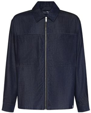 Woc Zip-Up Shirt - Blue