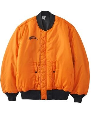 PROTOTYPES Logo Reversible Bomber Jacket - Orange