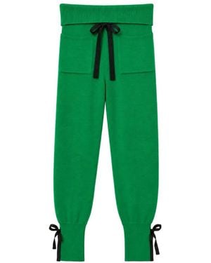 La Fetiche Tina Knitted Trousers - Green