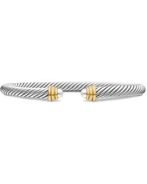 David Yurman 14Kt And Sterling Classic Cable Bracelet (5Mm) - Multicolour