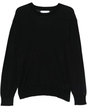 Seven Gauge Pullover Mit Rundhalsausschnitt - Schwarz