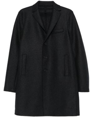 Harris Wharf London Abrigo con solapas de muesca - Negro