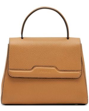 Frau Logo-Debossed Tote Bag - Brown