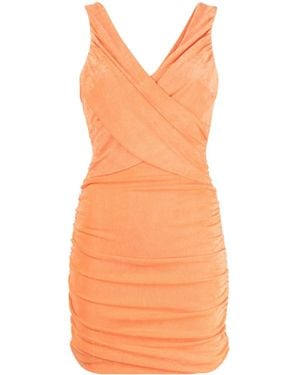 Likely Abito Corto Con Ruches - Arancione