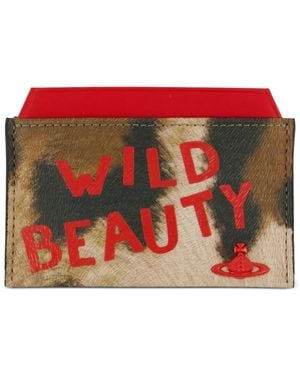 Vivienne Westwood Porte-Cartes À Motif Léopard - Red