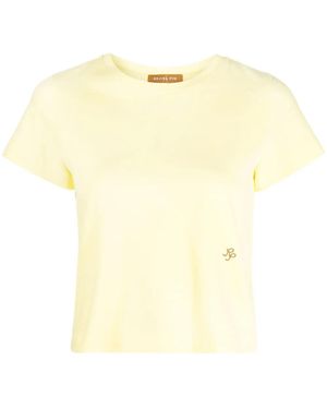 Rejina Pyo クロップド Tシャツ - イエロー