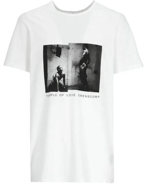 Rick Owens Level Graphic-Print T-Shirt - White