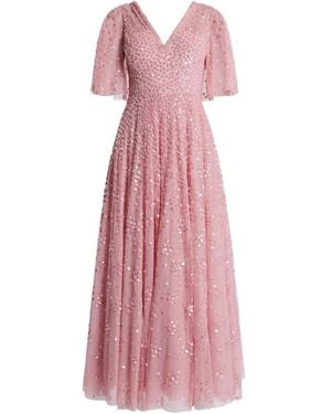 Needle & Thread Sequin-Embellished Dress - Pink