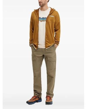 adidas Hooded Zip-Up Performance Jackets - Natural