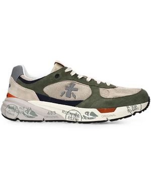Premiata Mase Panelled Sneakers - White