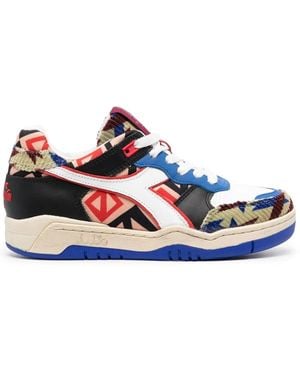 Pierre Louis Mascia Panelled Trainers - Blue