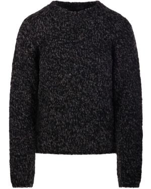 Fabrizio Del Carlo Speckled-Effect Wool Sweater - Black