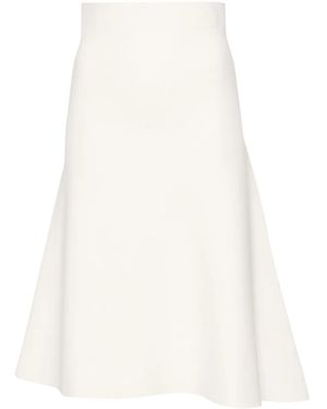 Jil Sander Aラインスカート - ホワイト