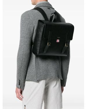 Thom Browne Sac À Dos À Boucles - Noir