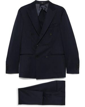 SAPIO Costume À Veste À Boutonnière Croisée - Bleu