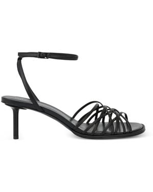 POTAMY Strappy Stiletto Sandals - White