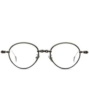 Kuboraum Brille Mit Rundem Gestell - Mettallic