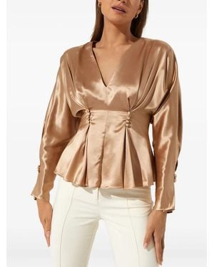 Acler Bluse Mit Zierknöpfen - Braun